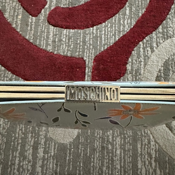 MOSCHINO Mini Structured Floral Shoulder Bag Vintage - Picture 5 of 9